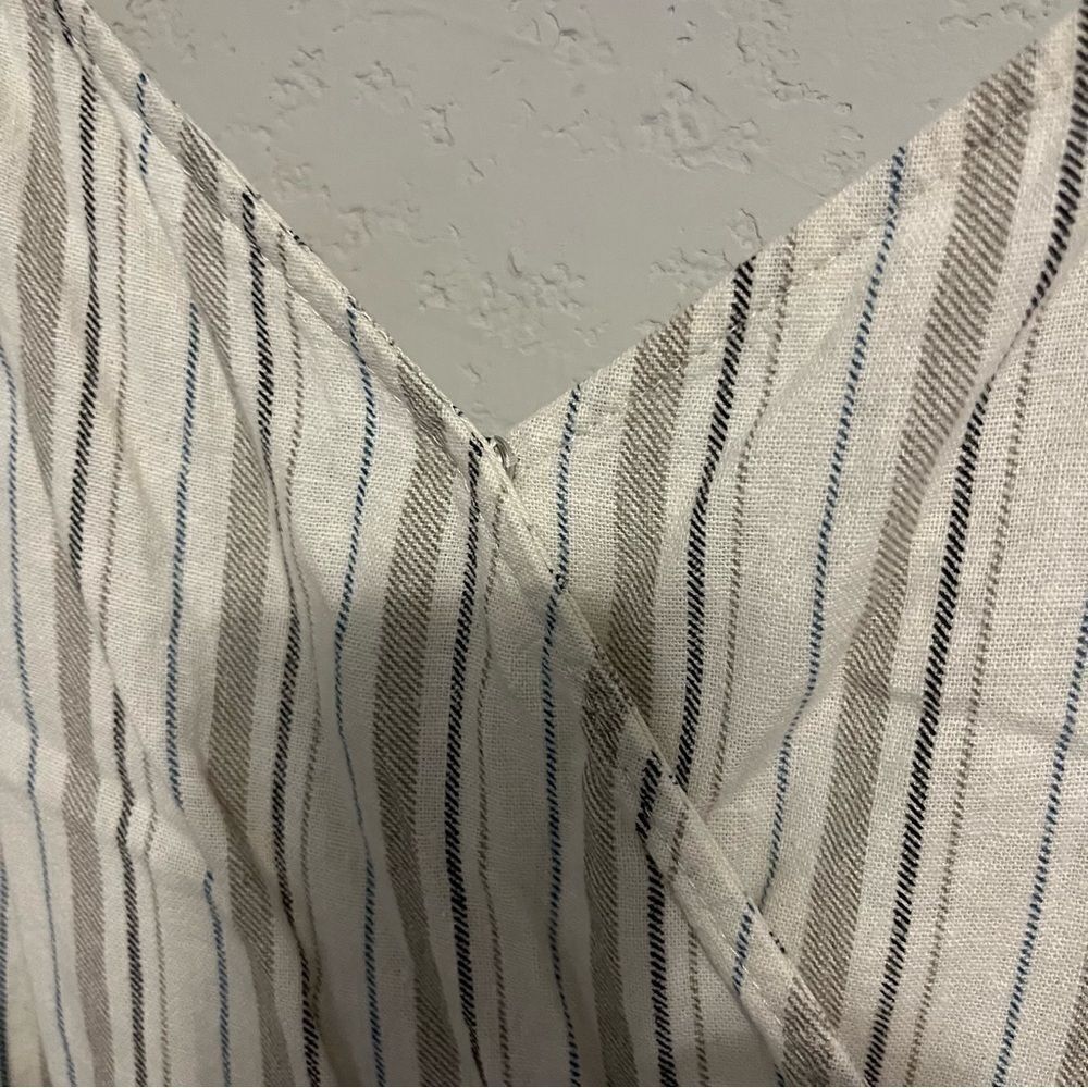 Gianni Bini Tan Striped Romper - Picture 6 of 11